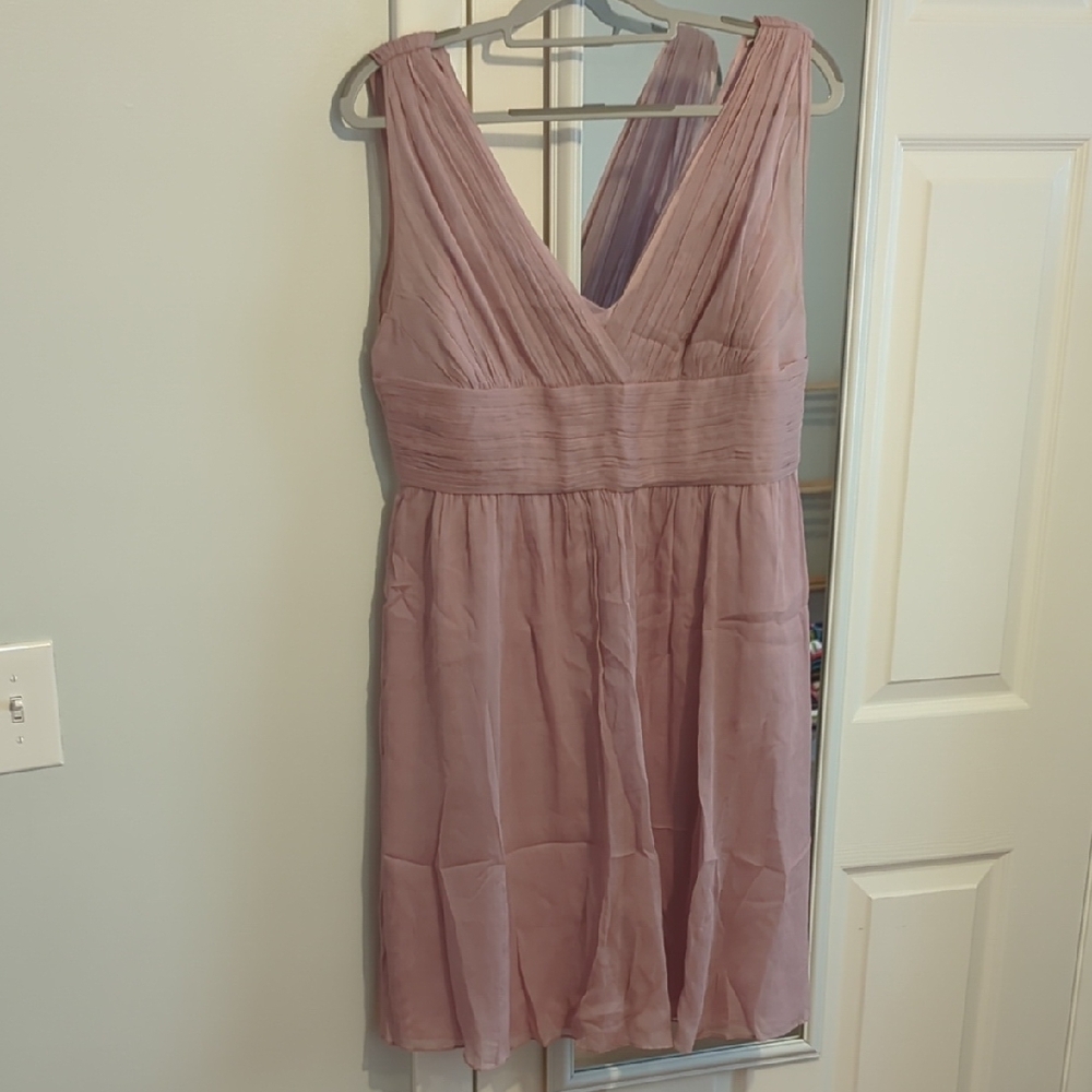 Elegant Pink Sleeveless Dress